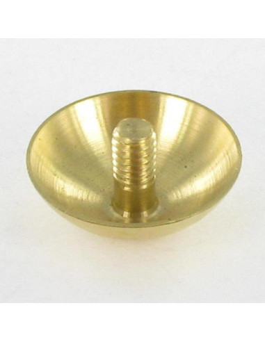 1 x Kopdop RONDE. Messing diameter 15 stang M3X5.4