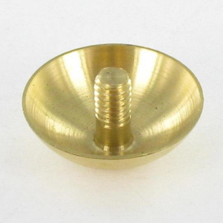 1 x Kopdop RONDE. Messing diameter 15 stang M3X5.4