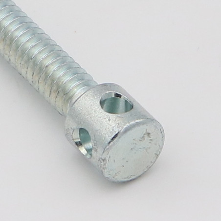 1 x Schroeven voor bedmontage Wit verzinkt staal M7X50 kop 4TRO
