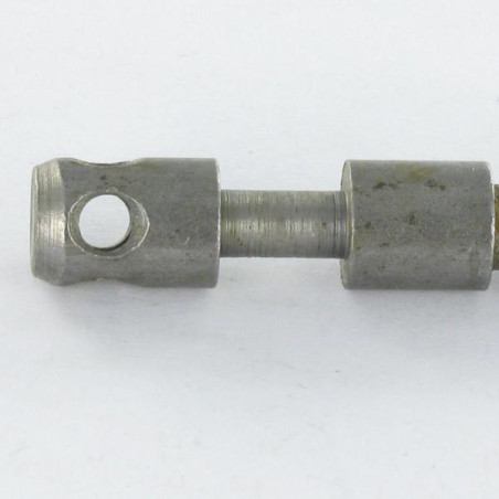 1 x As Wit verzinkt staal lange M8X75 steek van 150