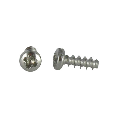 1 x PVC-schroeven bol cilinderkop Pozi 3,5 x 10 Draadstang 30 graad RVS A2
