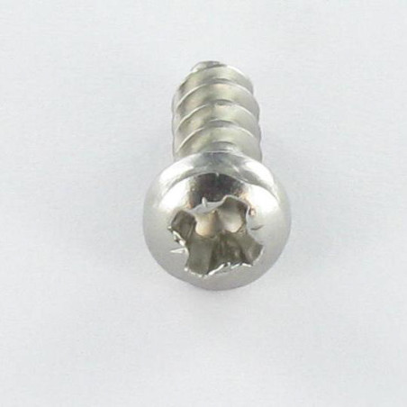 1 x PVC-schroeven bol cilinderkop Pozi 3,5 x 10 Draadstang 30 graad RVS A2