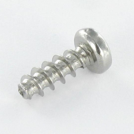 1 x PVC-schroeven bol cilinderkop Pozi 3,5 x 10 Draadstang 30 graad RVS A2