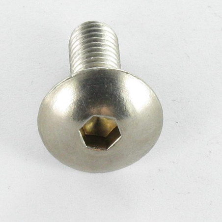 1 x Metalen schroeven Bolkop breed rond sleutel van 4 M6X16 RVS