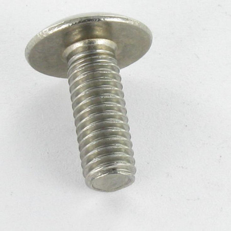 1 x Metalen schroeven Bolkop breed rond sleutel van 4 M6X30 RVS