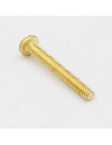 1 x Metalen schroeven Messing Brede bol...