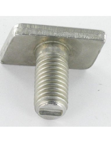 1 x Metalen schroeven kop ruit M6X12 RVS A2