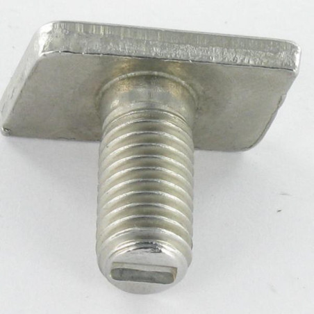 1 x Metalen schroeven kop ruit M6X12 RVS A2