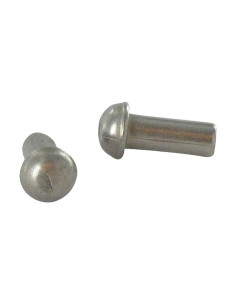 Massieve klinknagel ronde kop RVS A2 4X8