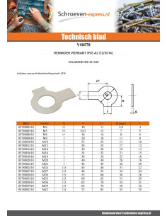 Rem D Moer Drukplaten van diameter M36 RVS A2 2