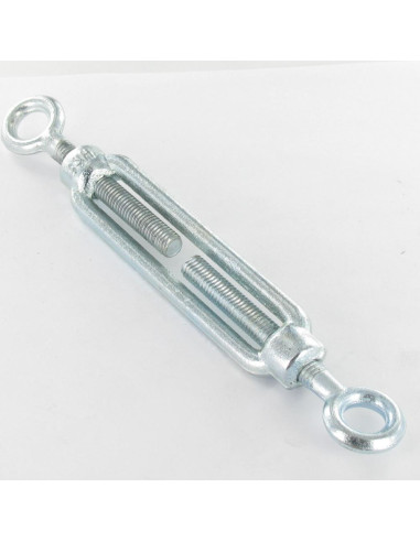 1 x Spanneroog oog 8X110 oog 11 Wit verzinkt staal