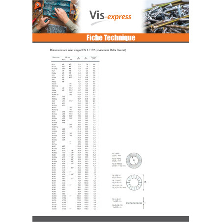 1 x Sluitring NORD-LOCK ® M4 A4 RVS
