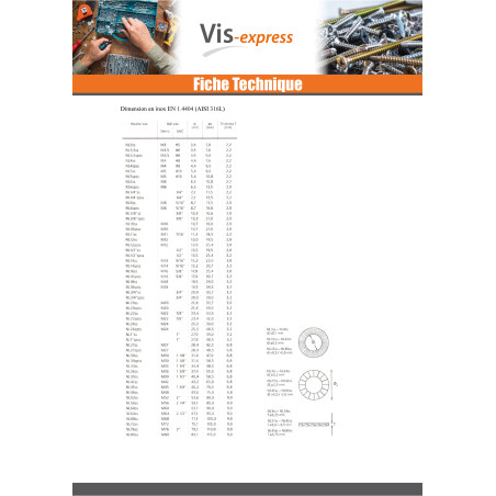 1 x Sluitring NORD-LOCK ® M4 A4 RVS
