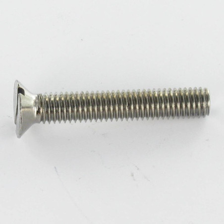 1 x Metalen schroeven Messing nikkel gefreesde kop split M3X12 microschroeven