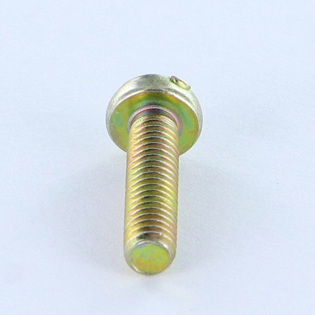 1 x Metalen schroeven bol cilinderkop Pozi met split M4X16 kopdiameter 7 Bichromaat