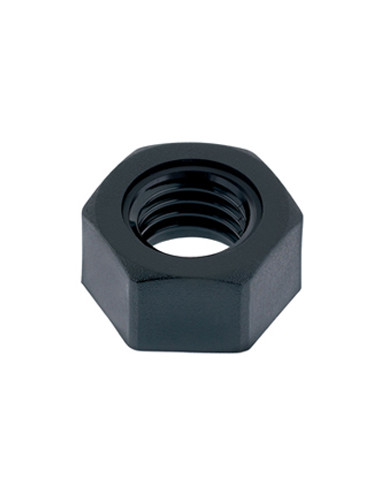 1 x Moer zwart nylon zeshoekig HU M2