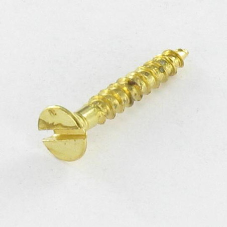 1 x Agglo houtschroeven gefreesde kop split 3X17 Messing staal microschroeven