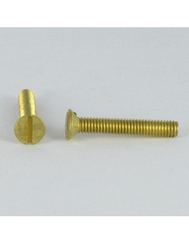1 x Metalen schroeven Messing gefreesde kop...
