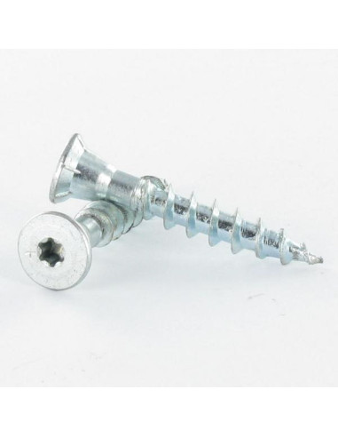 1 x Agglo houtschroeven VBA3 CACHTOR 6X38 Wit...