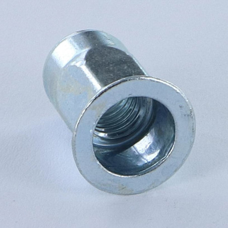 1 x Blindklinkmoeren platte kop M10X23 GOFIX ACPSH35 Wit verzinkt staal