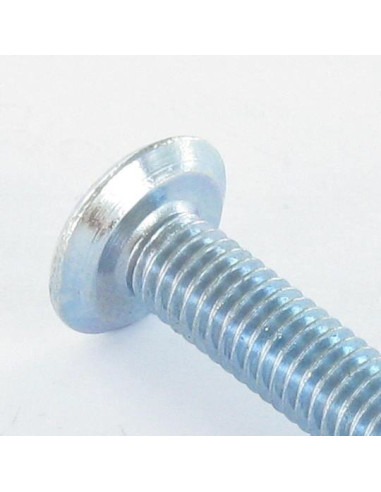 1 x Metalen schroeven plat Pozi M6X50 uiteinde...