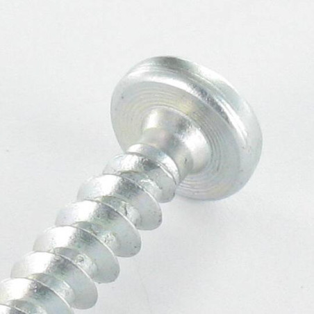 1 x Agglo houtschroeven VBA3 ronde kop Pozi 3,5X20 Wit verzinkt staal