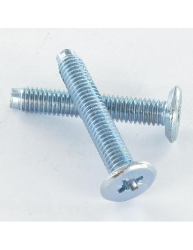 1 x Metalen schroeven plat Pozi M6X70 uiteinde...