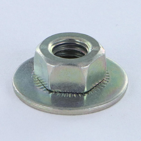 1 x Moer Twolok cs (met getande contactring) M8 Sluitring M8X22.25X8.98 Wit verzinkt staal