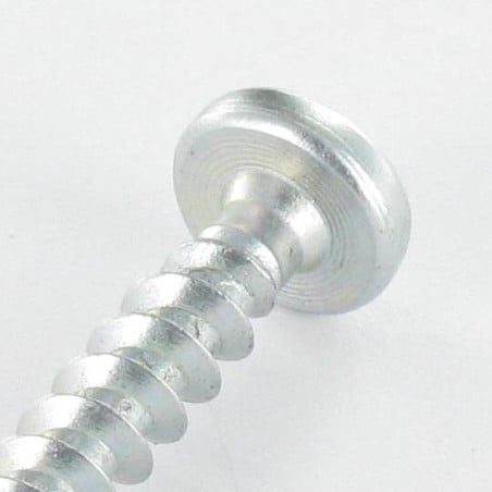 1 x Agglo houtschroeven VBA3 ronde kop Pozi 5X50 Wit verzinkt staal