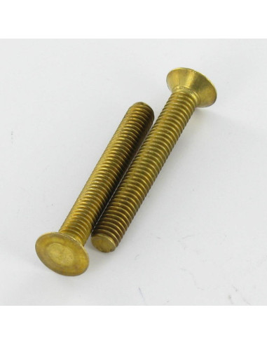 1 x Metalen schroeven Messing gefreesde kop...