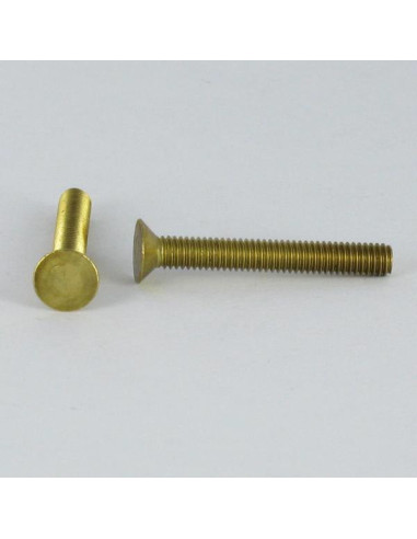 1 x Metalen schroeven Messing gefreesde kop...