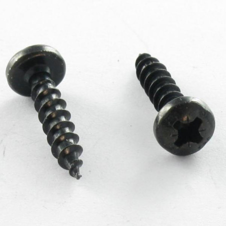 1 x Agglo houtschroeven VBA3 ronde kop Pozi 5X20 Zwart gegalvaniseerd staal