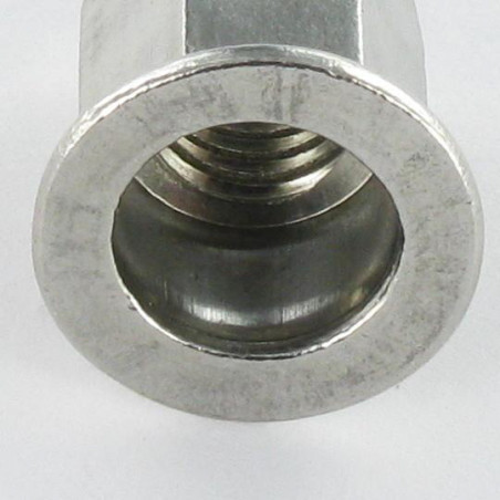 1 x Blindklinkmoer RVS platte kop zeshoekig M6X16 INPTH 30