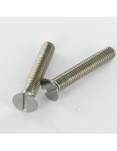 1 x Metalen schroeven Messing nikkel gefreesde...