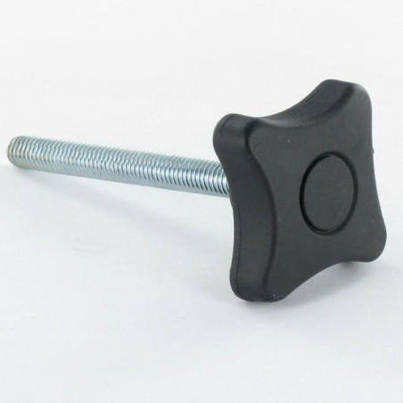 1 x Uiteinde Aanspannen 4 TAKKEN M6X35 zwart nylon
