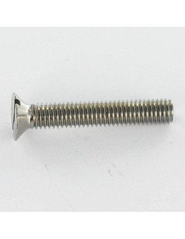 1 x Metalen schroeven Messing chroom gefreesde...
