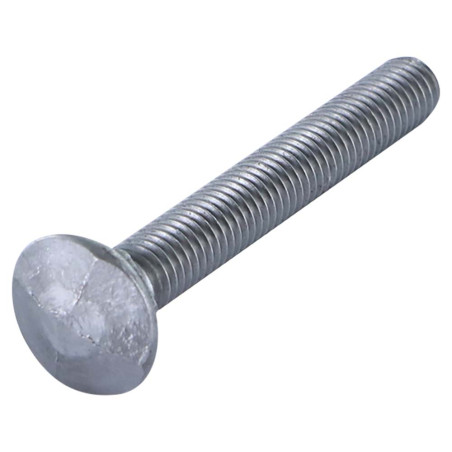 1 x Slotbouten kop DIAMANT M8X70 Zwart gegalvaniseerd staal