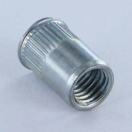 1 x Blindklinkmoeren ACRC M4X10.5 diameter FUT6.3 Wit verzinkt staal