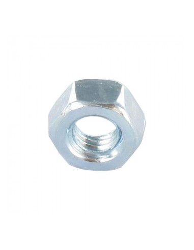 1 x Zeskantmoer 3/8" UNF Wit verzinkt staal rang 5
