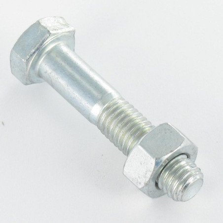 25 x Bout (verkocht met moer) zeskantkop TH M16X150 Klasse 8.8 SB Wit verzinkt staal