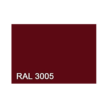 1 x Agglo houtschroeven VBA3 Bolkop breed rond Pozi 4X40 Wit verzinkt staal RAL3005 wijnrood rood