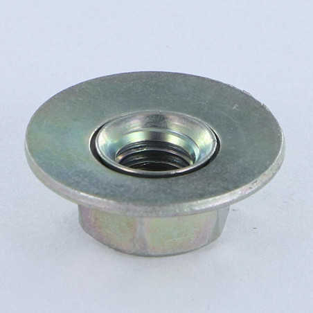 1 x Moer Twolok cs (met getande contactring) M10 Sluitring M10X20.2X11 Wit verzinkt staal