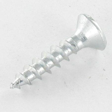 1 x Agglo houtschroeven VBA3 gefreesde bolkop Pozi PZ7 4X15 Wit verzinkt staal