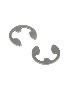 E-clip voor diameter Groef 9 Wit verzinkt staal