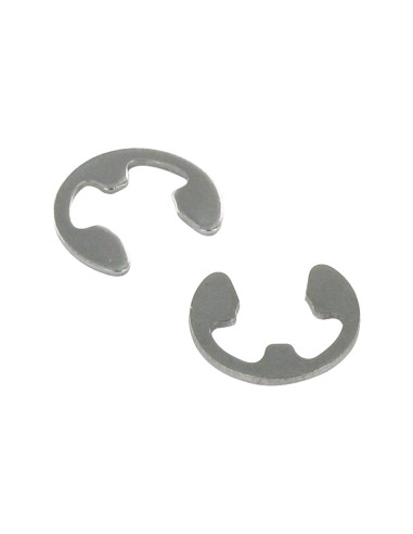 1 x E-clip voor diameter Groef 5 Wit verzinkt...