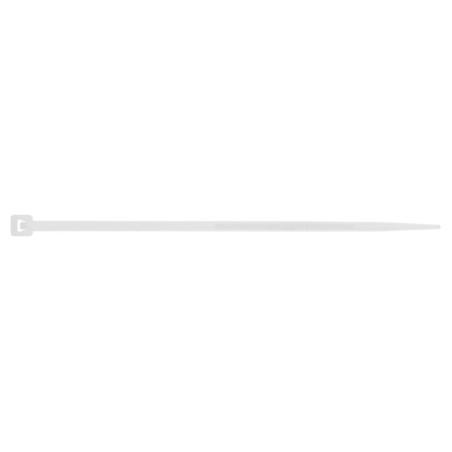 1 x Slangenklem RVS wit nylon polyamide 6.6 7.6X150