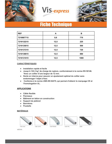 1 x Slangenklem RVS wit nylon polyamide 6.6...