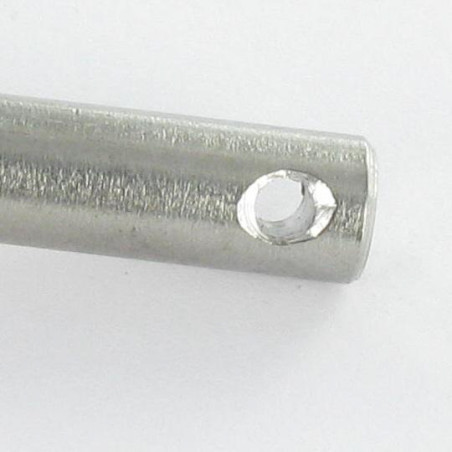 1 x Splitpen platte kop 10X30 geboord 3 A4 RVS