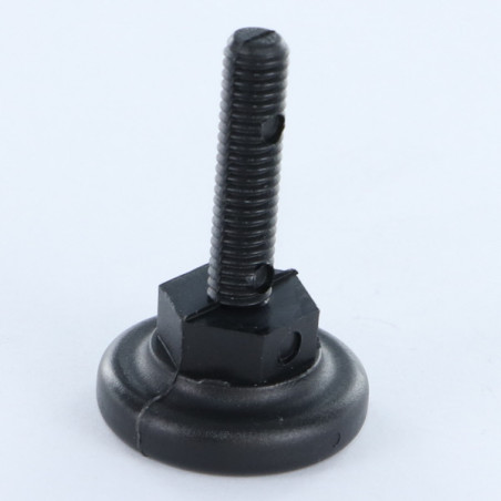 1 x VOET Stelpoot instelling M6X25 kopdiameter 20 Nylon