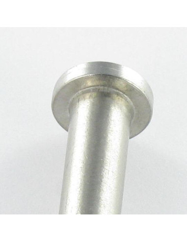 1 x Splitpen platte kop 12X75 geboord 3 A4 RVS